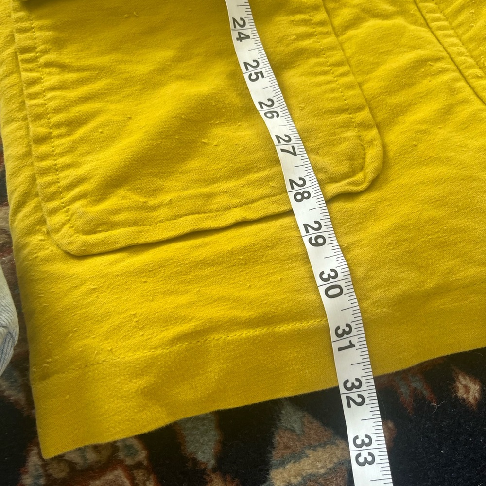Boden yellow warm duffle coat pea coat jacket toggles fleece 8 - Picture 7 of 14
